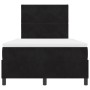 Cama Box Spring con colchón terciopelo negro 120x200 cm de , Camas y somieres - Ref: Foro24-3339892, Precio: 424,47 €
