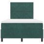Cama Box Spring con colchón terciopelo verde oscuro 120x200 cm von , Betten und Lattenroste - Ref: Foro24-3339893, Preis: 456...