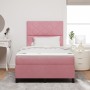Cama Box Spring con colchón terciopelo rosa 120x200 cm | Foro24.es | Tu tienda online para hogar, jardín y más Foro24.es