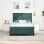 Cama Box Spring con colchón terciopelo verde oscuro 140x190 cm von , Betten und Lattenroste - Ref: Foro24-3339899, Preis: 522...