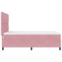 Cama Box Spring con colchón terciopelo rosa 140x190 cm by , Beds and slatted bases - Ref: Foro24-3339901, Price: 503,81 €, Di...