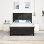 Cama Box Spring con colchón terciopelo negro 140x200 cm by , Beds and slatted bases - Ref: Foro24-3339904, Price: 490,38 €, D...