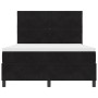 Cama Box Spring con colchón terciopelo negro 140x200 cm by , Beds and slatted bases - Ref: Foro24-3339904, Price: 490,38 €, D...