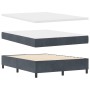 Cama Box Spring con colchón terciopelo gris oscuro 160x200 cm by , Beds and slatted bases - Ref: Foro24-3339909, Price: 529,8...