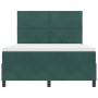 Cama Box Spring con colchón terciopelo verde oscuro 160x200 cm | Foro24.es | Tu tienda online para hogar, jardín y más Foro24.es