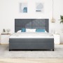 Cama Box Spring con colchón terciopelo gris oscuro 180x200 cm | Foro24.es | Tu tienda online para hogar, jardín y más Foro24.es
