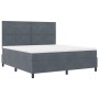 Cama Box Spring con colchón terciopelo gris oscuro 180x200 cm | Foro24.es | Tu tienda online para hogar, jardín y más Foro24.es