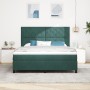 Cama Box Spring con colchón terciopelo verde oscuro 180x200 cm by , Beds and slatted bases - Ref: Foro24-3339917, Price: 653,...