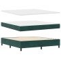Cama Box Spring con colchón terciopelo verde oscuro 180x200 cm by , Beds and slatted bases - Ref: Foro24-3339917, Price: 653,...