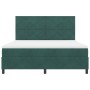 Cama Box Spring con colchón terciopelo verde oscuro 180x200 cm by , Beds and slatted bases - Ref: Foro24-3339917, Price: 653,...
