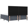 Cama Box Spring con colchón terciopelo gris oscuro 200x200 cm by , Beds and slatted bases - Ref: Foro24-3339921, Price: 639,6...