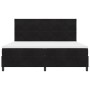 Cama Box Spring con colchón terciopelo negro 200x200 cm by , Beds and slatted bases - Ref: Foro24-3339922, Price: 648,79 €, D...