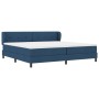 Cama con somier con colchón azul 200x200 cm tela von , Betten und Lattenroste - Ref: Foro24-3340051, Preis: 616,68 €, Rabatt: %