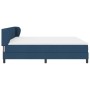Cama con somier con colchón azul 200x200 cm tela von , Betten und Lattenroste - Ref: Foro24-3340051, Preis: 616,68 €, Rabatt: %