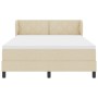 Cama Box Spring con colchón tela crema 140x200 cm | Foro24.es | Tu tienda online para hogar, jardín y más Foro24.es