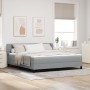 Cama Box Spring con colchón tela gris claro 180x200 cm von , Betten und Lattenroste - Ref: Foro24-3340101, Preis: 562,03 €, R...