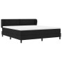 Cama Box Spring con colchón tela negro 180x200 cm by , Beds and slatted bases - Ref: Foro24-3340103, Price: 581,97 €, Discoun...