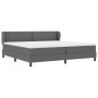 Cama Box Spring con colchón tela gris oscuro 200x200 cm by , Beds and slatted bases - Ref: Foro24-3340109, Price: 602,22 €, D...