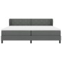 Cama Box Spring con colchón tela gris oscuro 200x200 cm by , Beds and slatted bases - Ref: Foro24-3340109, Price: 602,22 €, D...