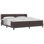 Cama Box Spring con colchón tela marrón oscuro 200x200 cm | Foro24.es | Tu tienda online para hogar, jardín y más Foro24.es