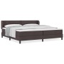 Cama Box Spring con colchón tela marrón oscuro 200x200 cm | Foro24.es | Tu tienda online para hogar, jardín y más Foro24.es
