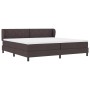 Cama Box Spring con colchón tela marrón oscuro 200x200 cm | Foro24.es | Tu tienda online para hogar, jardín y más Foro24.es