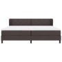 Cama Box Spring con colchón tela marrón oscuro 200x200 cm | Foro24.es | Tu tienda online para hogar, jardín y más Foro24.es
