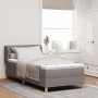 Cama Box Spring con Colchón Taupe 100x200 cm Tela by , Beds and slatted bases - Ref: Foro24-3340266, Price: 359,66 €, Discoun...