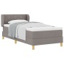 Cama Box Spring con Colchón Taupe 100x200 cm Tela by , Beds and slatted bases - Ref: Foro24-3340266, Price: 359,66 €, Discoun...