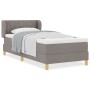 Cama Box Spring con Colchón Taupe 100x200 cm Tela by , Beds and slatted bases - Ref: Foro24-3340266, Price: 359,66 €, Discoun...
