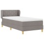 Cama Box Spring con Colchón Taupe 100x200 cm Tela by , Beds and slatted bases - Ref: Foro24-3340266, Price: 359,66 €, Discoun...
