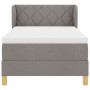 Cama Box Spring con Colchón Taupe 100x200 cm Tela by , Beds and slatted bases - Ref: Foro24-3340266, Price: 359,66 €, Discoun...
