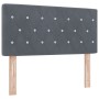 Cama Box Spring con colchón terciopelo gris oscuro 100x200 cm | Foro24.es | Tu tienda online para hogar, jardín y más Foro24.es