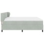 Cama Box Spring con colchón Gris Claro 200x200 cm Aterciopelado von , Betten und Lattenroste - Ref: Foro24-3340352, Preis: 55...