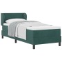 Cama Tapizada con Colchón Verde Oscuro 80x200 cm de Terciopelo by , Beds and slatted bases - Ref: Foro24-3340415, Price: 280,...