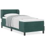 Cama Tapizada con Colchón Verde Oscuro 80x200 cm de Terciopelo de , Camas y somieres - Ref: Foro24-3340415, Precio: 280,31 €