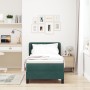 Cama Tapizada con Colchón Verde Oscuro 80x200 cm de Terciopelo by , Beds and slatted bases - Ref: Foro24-3340415, Price: 280,...