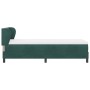 Cama Tapizada con Colchón Verde Oscuro 80x200 cm de Terciopelo by , Beds and slatted bases - Ref: Foro24-3340415, Price: 280,...