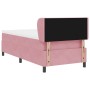 Cama Box Spring con colchón terciopelo rosa 90x190 cm by , Beds and slatted bases - Ref: Foro24-3340423, Price: 326,36 €, Dis...
