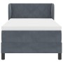 Cama Box Spring con colchón terciopelo gris oscuro 90x200 cm by , Beds and slatted bases - Ref: Foro24-3340425, Price: 303,09...