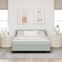 Cama Box Spring con colchón terciopelo gris claro 140x190 cm | Foro24.es | Tu tienda online para hogar, jardín y más Foro24.es