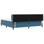 Cama con Base tipo Box Spring y Colchón  Azul Oscuro 200x200 cm Terciopelo | Foro24.es | Tu tienda online para hogar, jardín y más Foro24.es