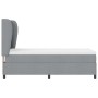 Cama Box Spring con colchón tela gris claro 90x200 cm | Foro24.es | Tu tienda online para hogar, jardín y más Foro24.es