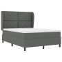 Cama Box Spring con colchón tela gris oscuro 140x190 cm | Foro24.es | Tu tienda online para hogar, jardín y más Foro24.es