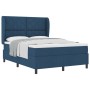 Cama Box Spring con colchón tela azul 140x190 cm by , Beds and slatted bases - Ref: Foro24-3340626, Price: 533,48 €, Discount: %