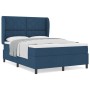 Cama Box Spring con colchón tela azul 140x190 cm by , Beds and slatted bases - Ref: Foro24-3340626, Price: 533,48 €, Discount: %