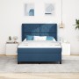 Cama Box Spring con colchón tela azul 140x190 cm by , Beds and slatted bases - Ref: Foro24-3340626, Price: 533,48 €, Discount: %