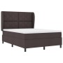 Cama Box Spring con colchón tela marrón oscuro 140x190 cm | Foro24.es | Tu tienda online para hogar, jardín y más Foro24.es