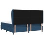 Cama Box Spring con colchón tela azul 200x200 cm by , Beds and slatted bases - Ref: Foro24-3340654, Price: 718,50 €, Discount: %