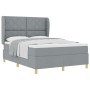 Cama Box Spring con colchón tela gris claro 160x200 cm by , Beds and slatted bases - Ref: Foro24-3340823, Price: 577,91 €, Di...